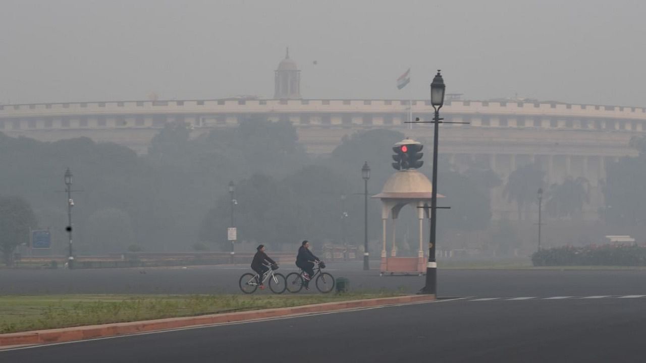 File Photo of bad air quality in national capital. Credit: PTI Photo