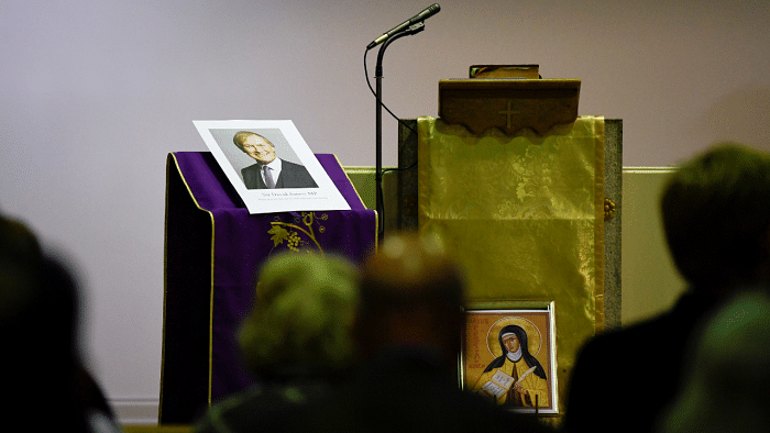 A vigil is held for MP David Amess who was stabbed during constituency surgery. Credit: Reuters Photo