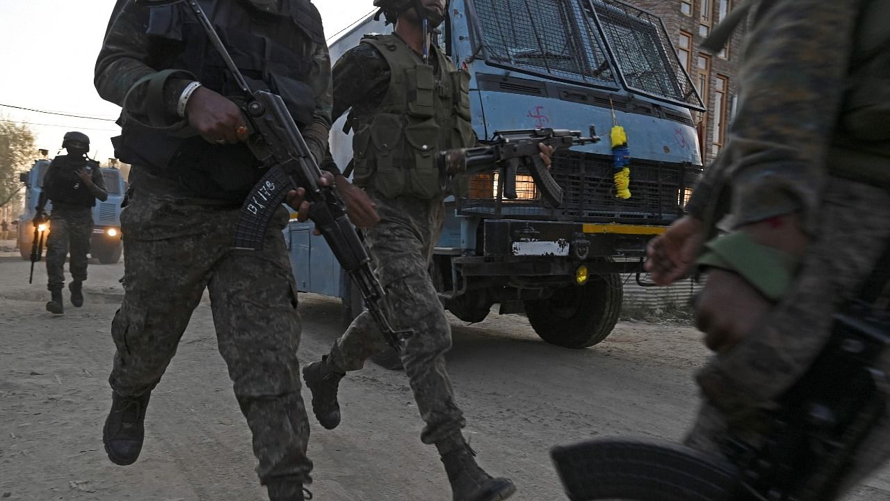 The latest attack came barely 24-hours after a street vendor from Bihar – Arvind Kumar – and a carpenter from Uttar Pradesh – Saghir Ahmad - were killed in two back-to-back attacks by militants in Srinagar and Anantnag districts respectively on Saturday.. Credit: PTI File Photo