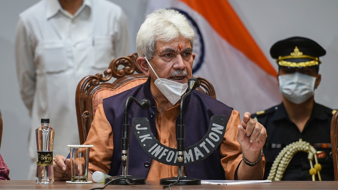 Jammu and Kashmir Lieutenant Governor Manoj Sinha. Credit: PTI File Photo