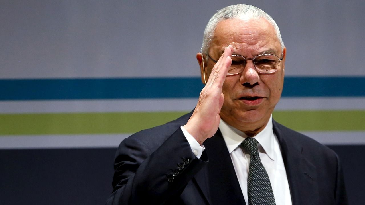 Former US Secretary of State Colin Powell. Credit: Reuters File Photo