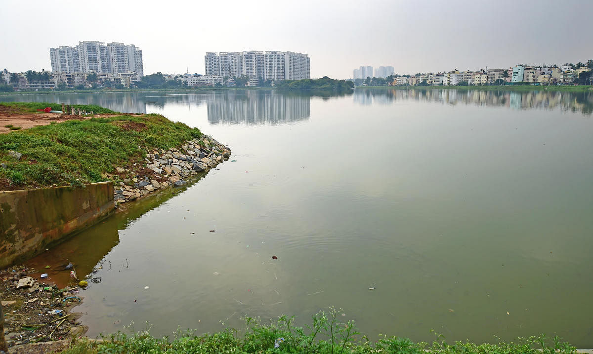 Officials in the KTCDA said that the delay in the identification of boundaries and stormwater drains will lead to the death of these water bodies. Credit: DH Photo