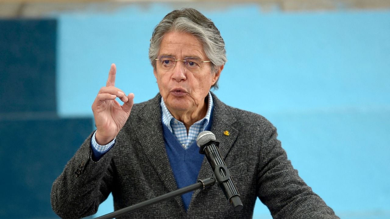 Ecuador's President Guillermo Lasso. Credit: AFP File Photo