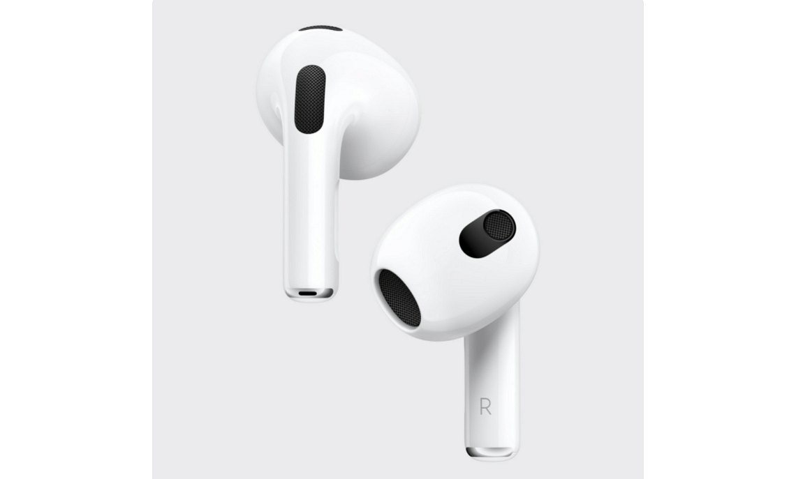 The new AirPods 3rd Gen launched. Credit: Apple