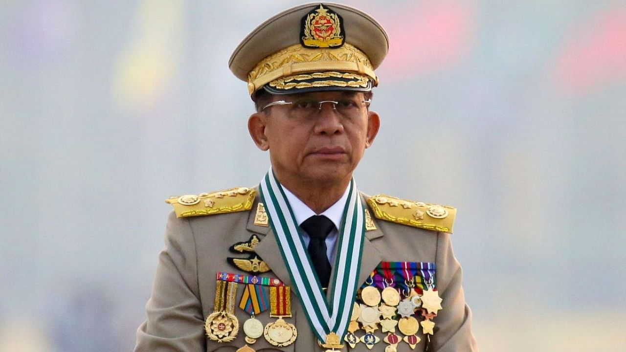 Myanmar's junta chief Senior General Min Aung Hlaing. Credit: Reuters File Photo