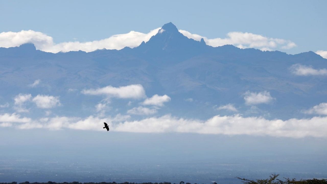 Mount Kenya is seen from the Ol Pejeta Conservancy in Laikipia national park. Credit: Reuters File Photo