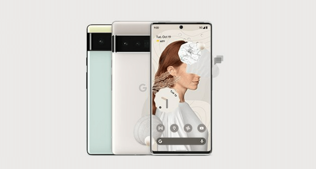 The new Pixel 6, 6 Pro series smartphones. Credit: Google