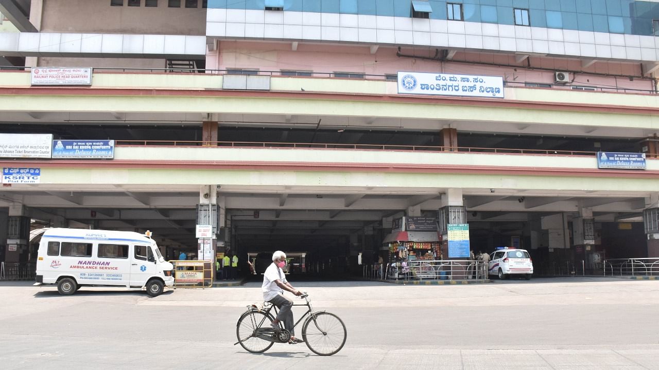 The Shanthinagar TTMC is an important bus station in Bengaluru. DH File Photo