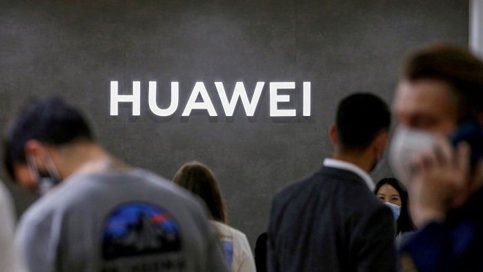 Huawei logo is seen at the IFA consumer technology fair. Credit: Reuters File Photo
