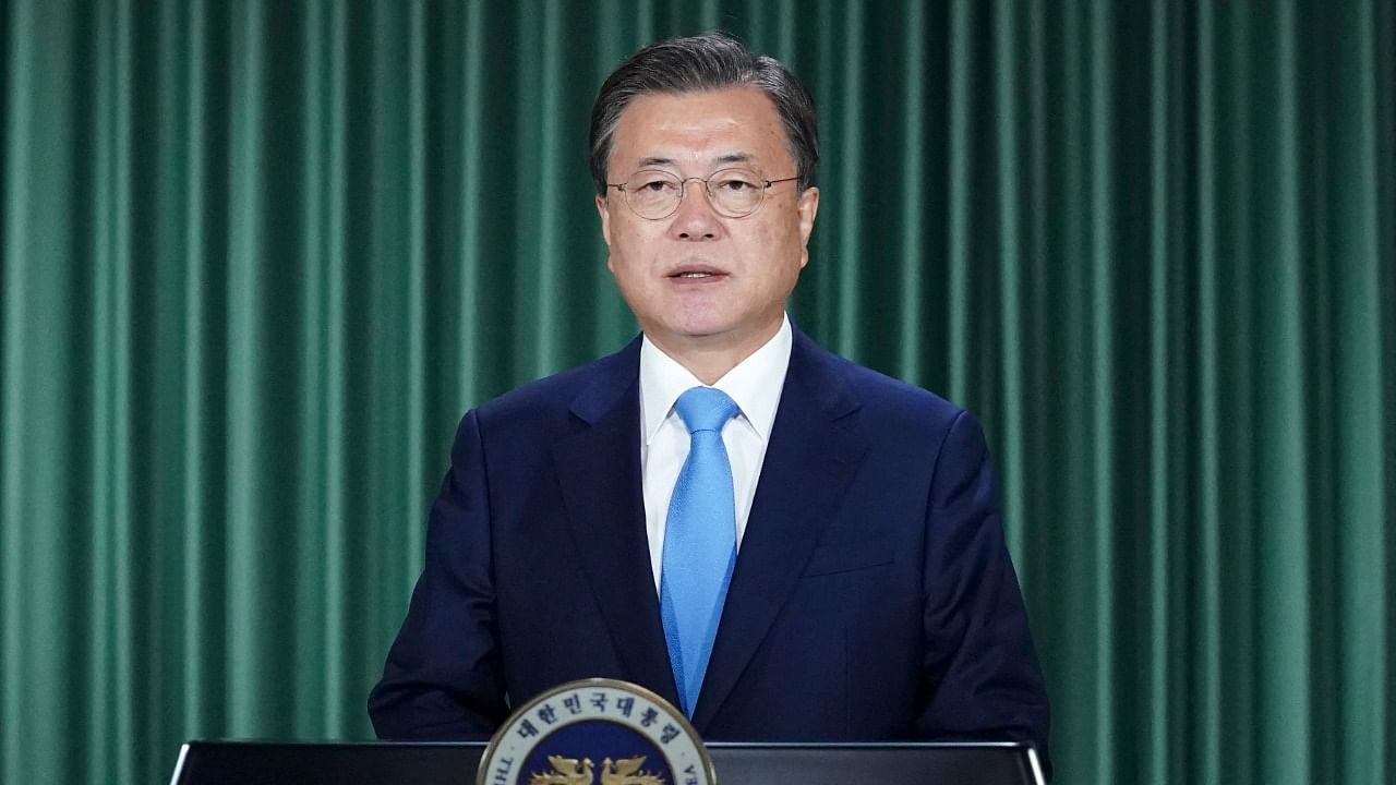 South Korean President Moon Jae-in. Credit: AFP File Photo