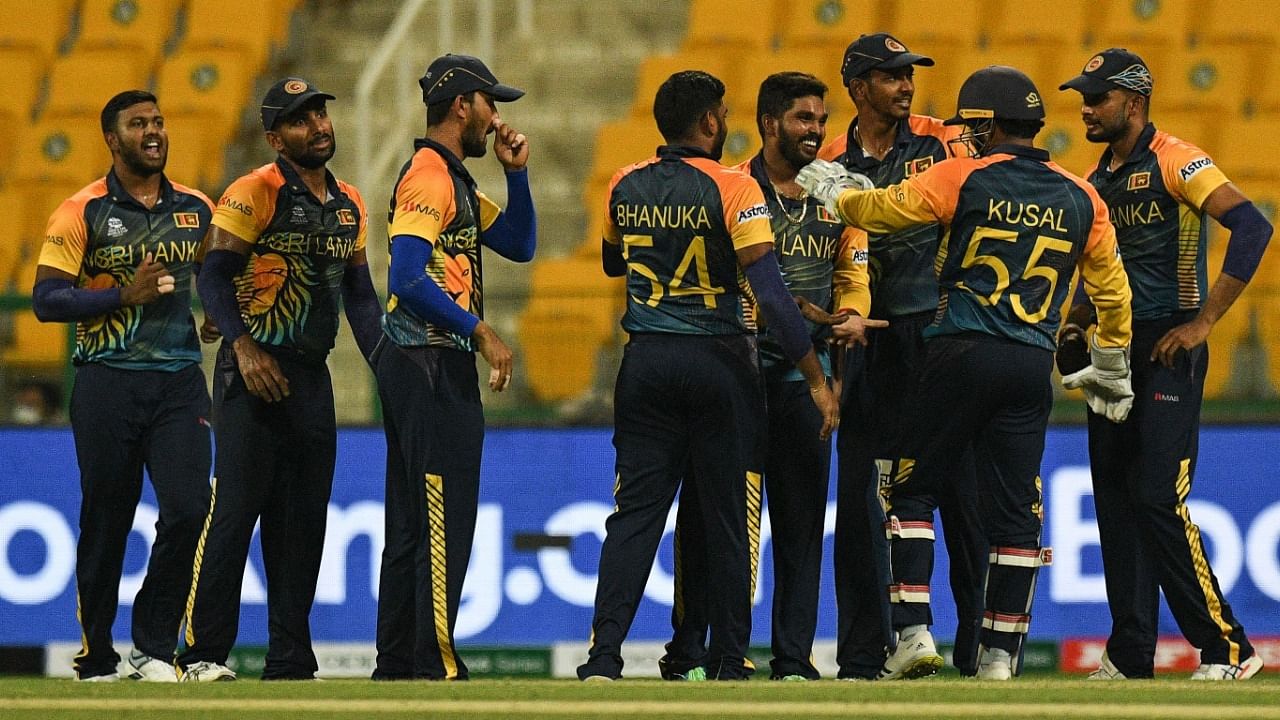 Sri Lanka have already qualified for the Super 12 having won their first two games. Credit: AFP File Photo