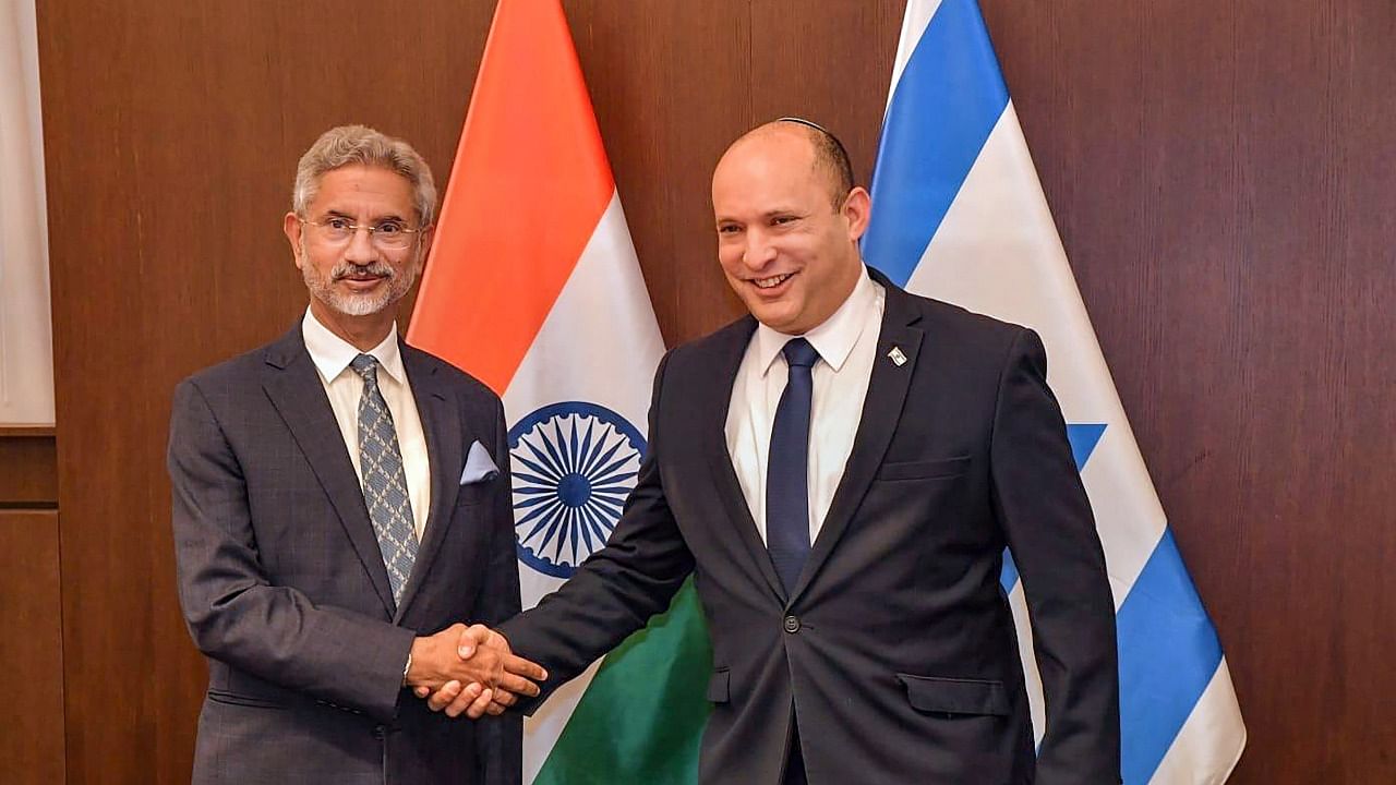 S Jaishankar meets Israeli PM. Credit: PTI Photo