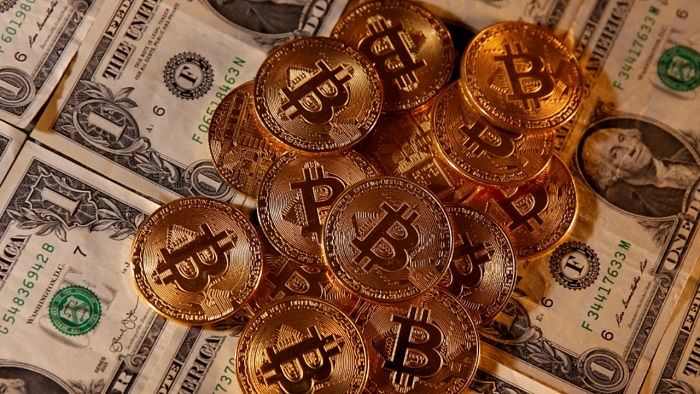 The fund, which opened on October 19, allows investors to speculate on the future value of bitcoin – without actually owning it. Credit: Reuters Photo