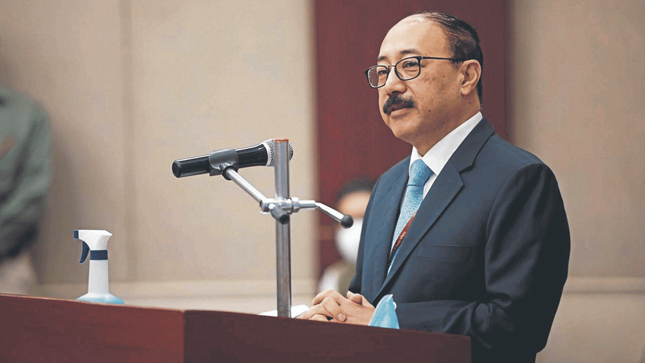 Foreign Secretary Harsh Vardhan Shringla. Credit: PTI Photo