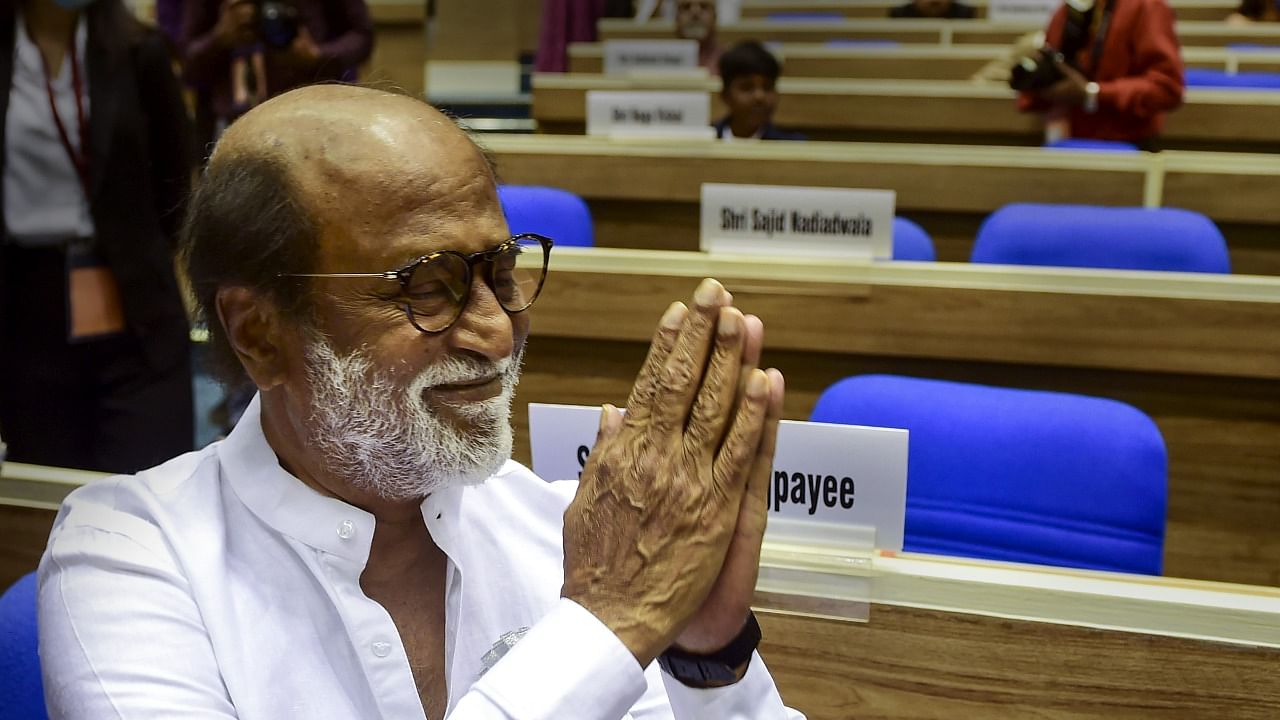 Tamil film superstar Rajinikanth. Credit: PTI Photo