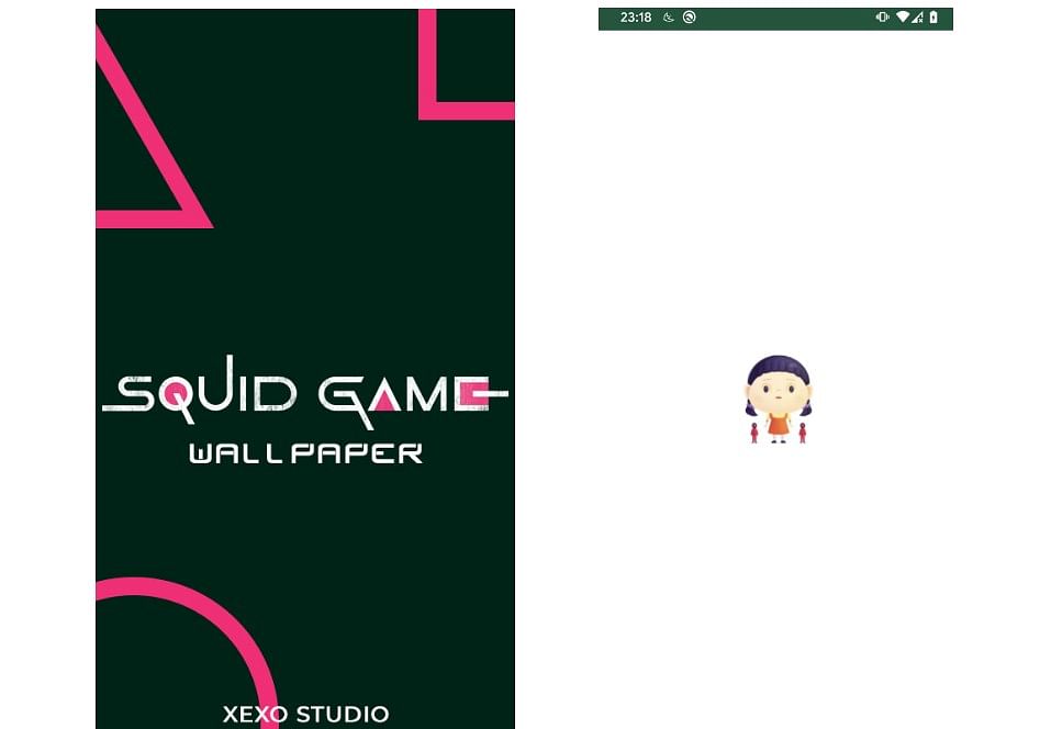 A fake Squid Game Wallpaper app. Credit: Lukas Stefanko, ESET security researcher 