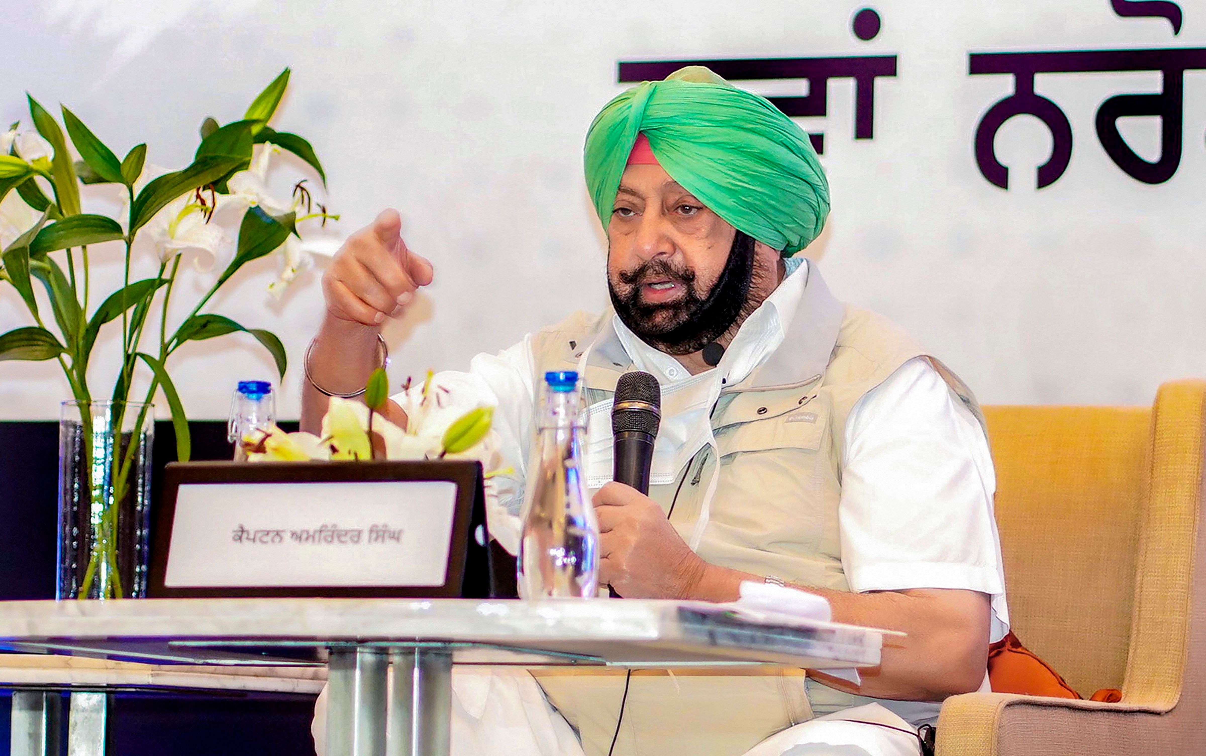 Amarinder Singh resigned as the Punjab chief minister last month amid a bitter power tussle with Sidhu. Credit: PTI File Photo