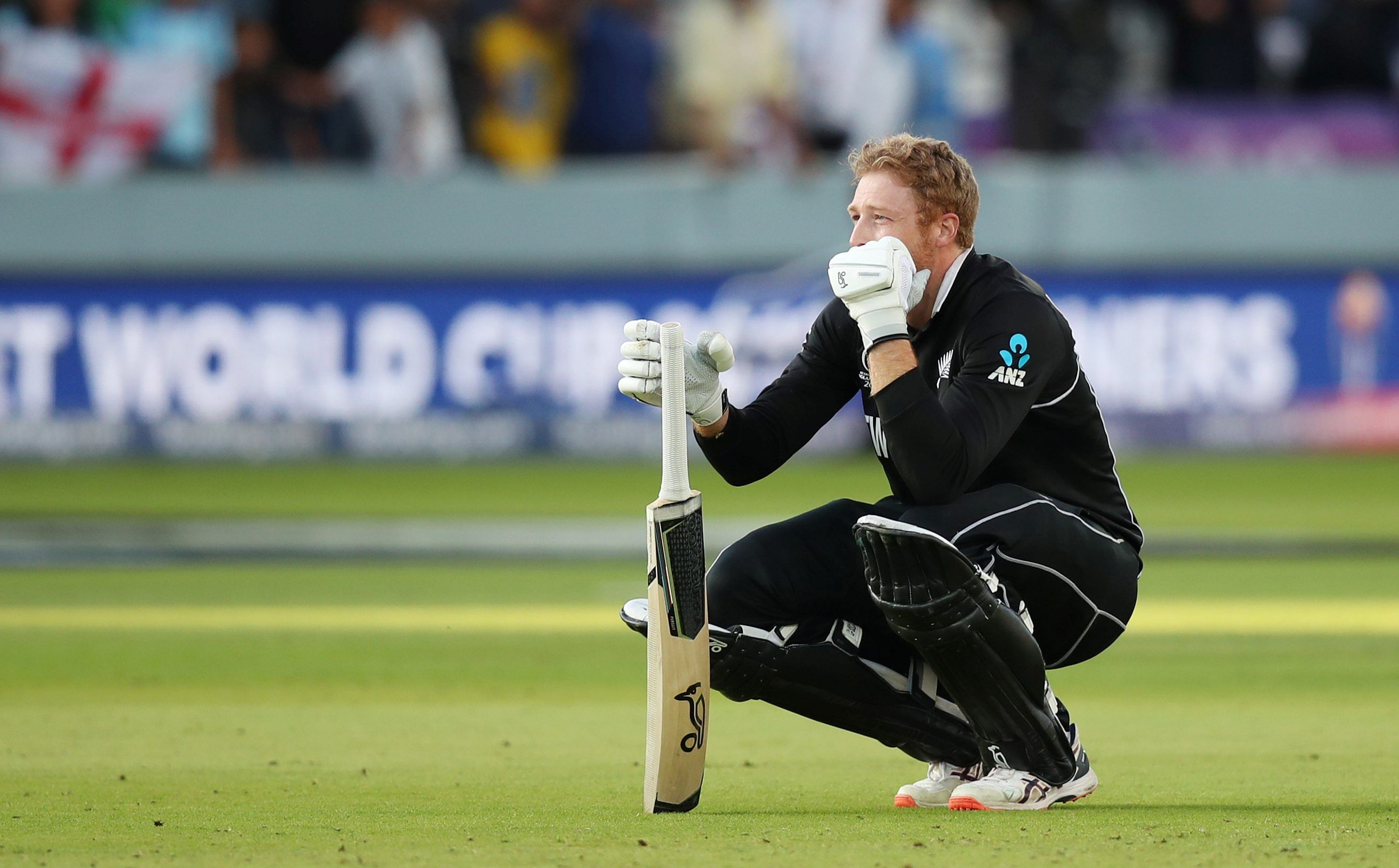 Guptill, New Zealand's most experienced short format international, took a blow to the big toe from a Haris Rauf delivery just before he was dismissed. Credit: Reuters File Photo
