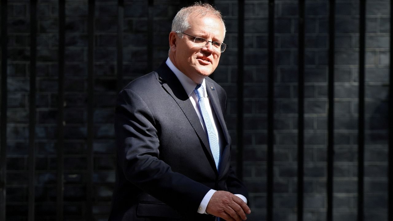 Australian PM Scott Morrison in London. Credit: Reuters File Photo