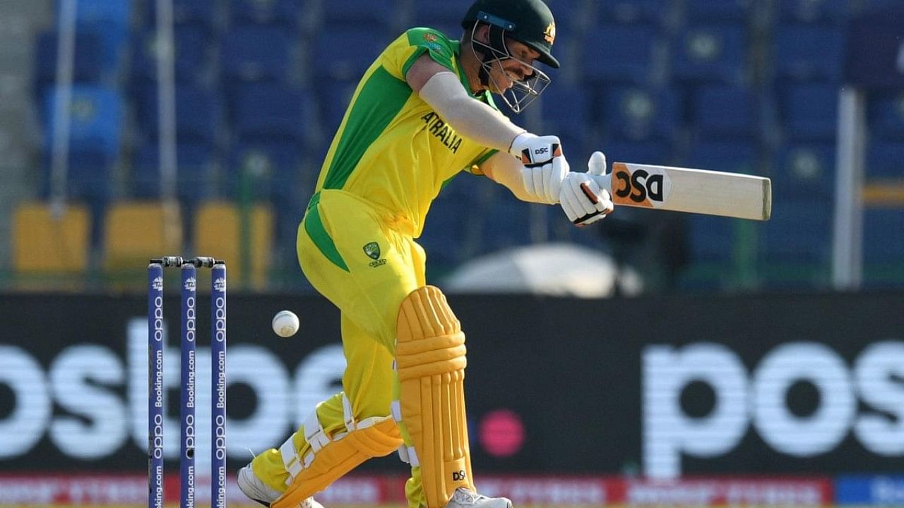 Australia's opening batsman David Warner. Credit: AFP Photo