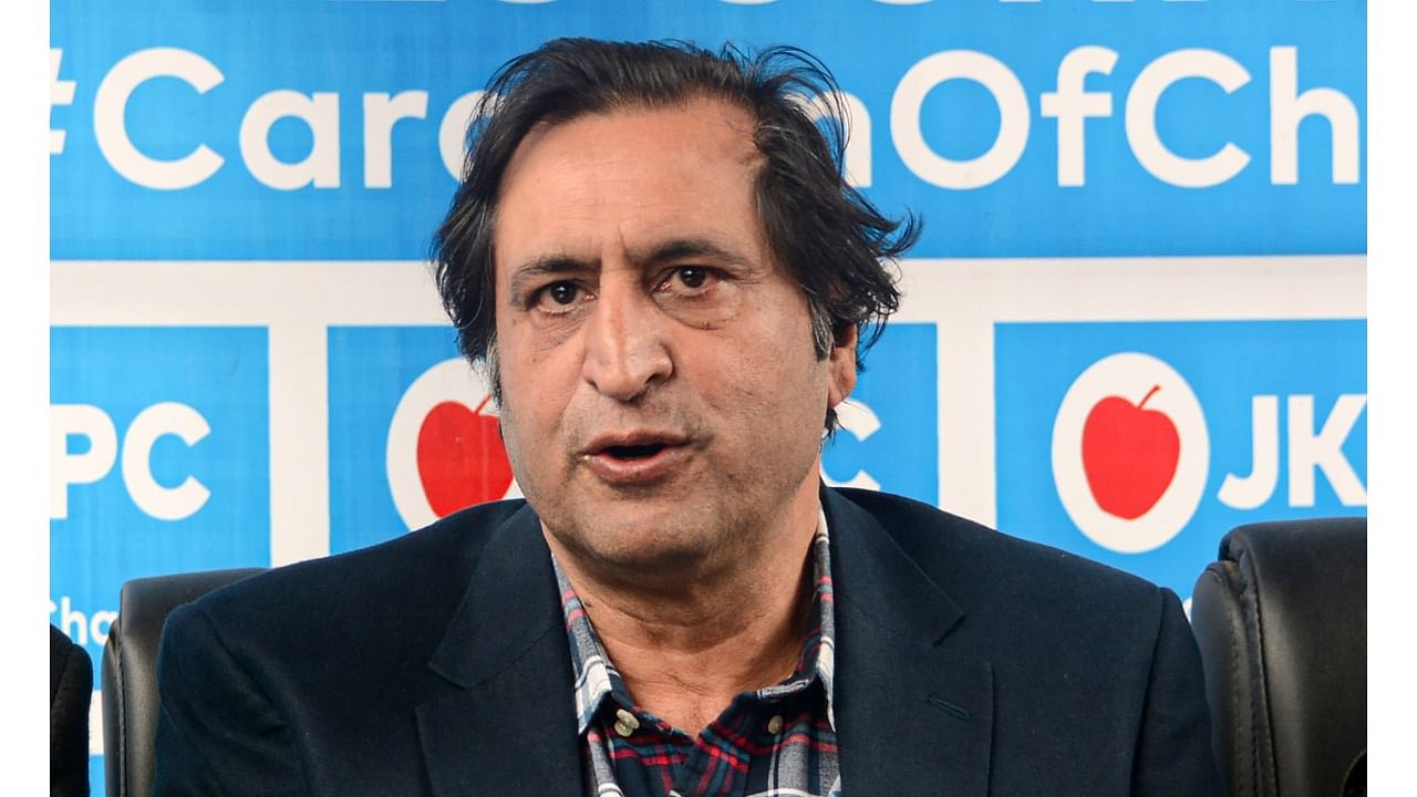 Peoples Conference chairman Sajad Lone. Credit: PTI File Photo