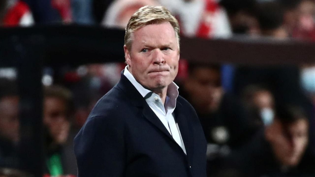 FC Barcelona coach Ronald Koeman. Credit: Reuters Photo