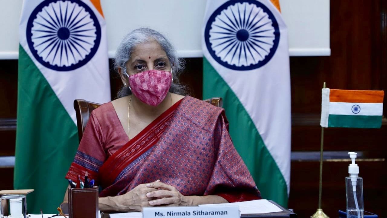 Finance Minister Nirmala Sitharaman. Credit: Twitter/@FinMinIndia