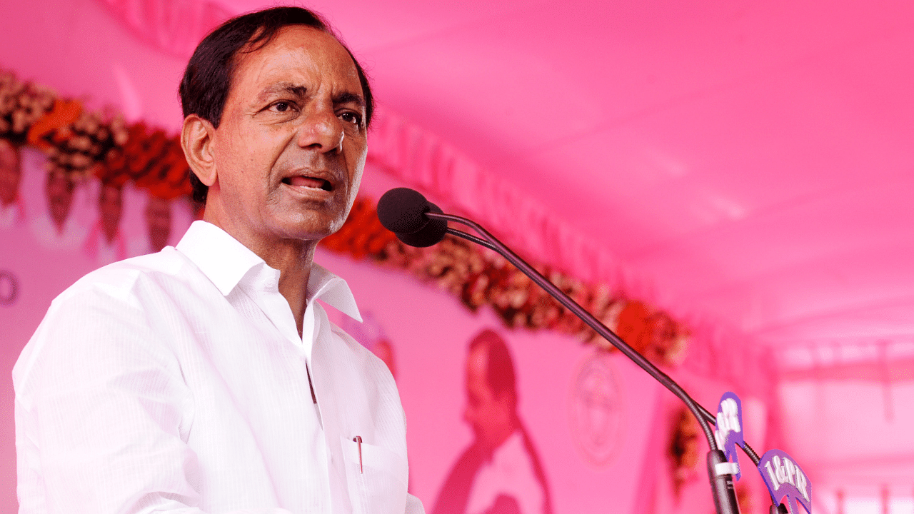 Telangana CM K Chandrasekhar Rao. Credit: DH Photo