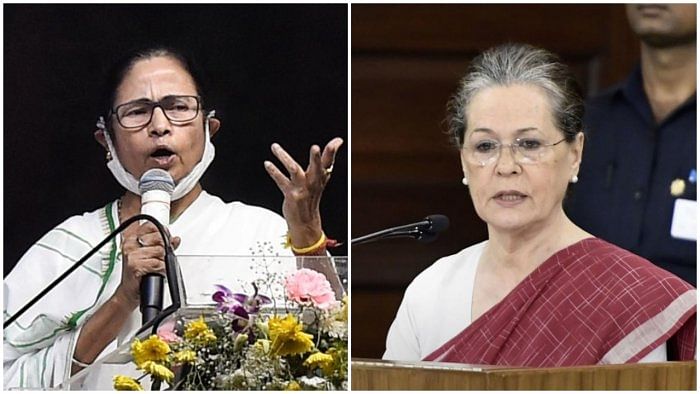 Though Banerjee met Sonia Gandhi and Rahul Gandhi during a visit to New Delhi in July, her party over the past few months has been trying to position itself as the lead opposition party, elbowing out the Congress. Credit: PTI File Photo