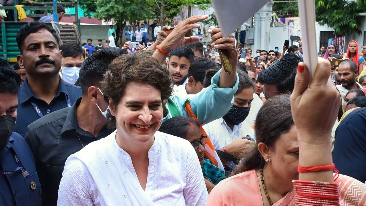 Priyanka Gandhi in Lucknow. Credit: PTI Photo