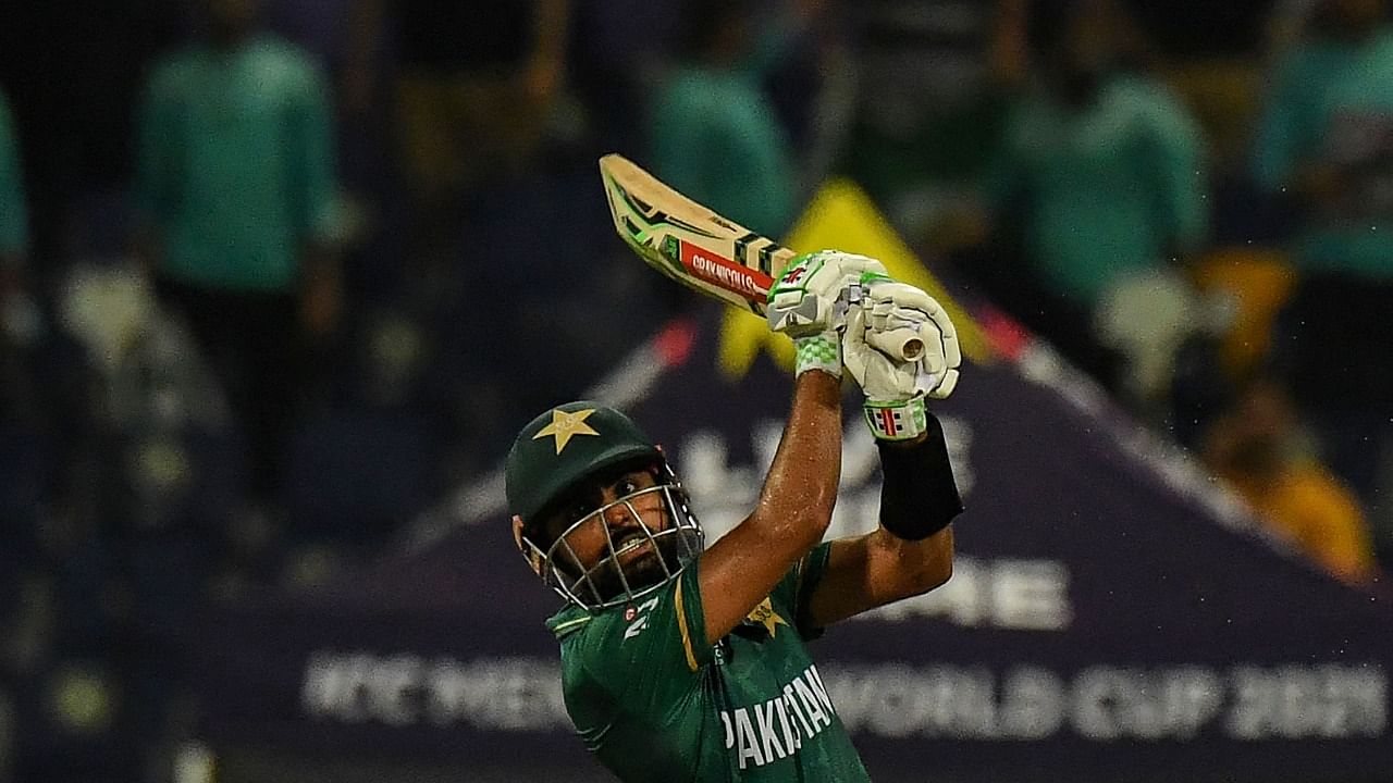 Captain Babar led from the front with a classy 49-ball 70. Credit: AFP Photo