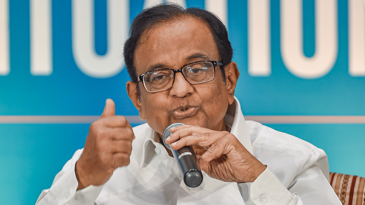 Former finance minister P. Chidambaram. Credit: PTI Photo