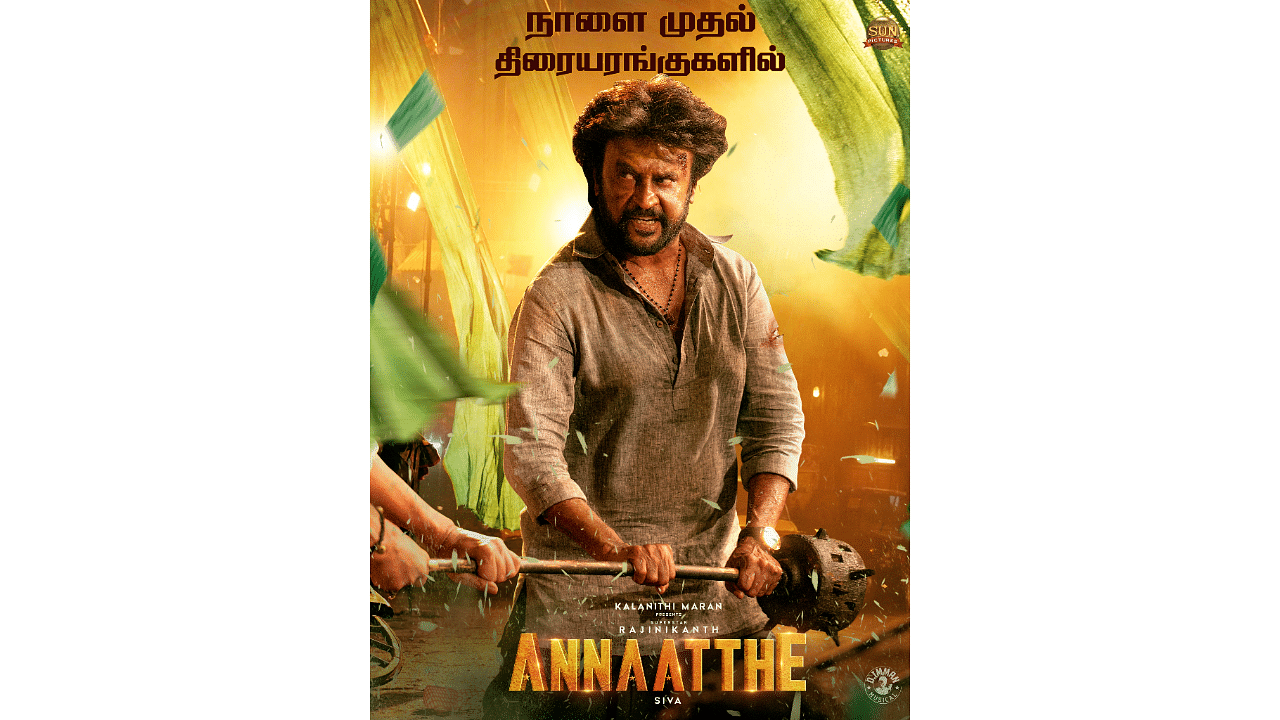 The official poster of 'Annaatthe'. Credit: Twitter/SunPictures