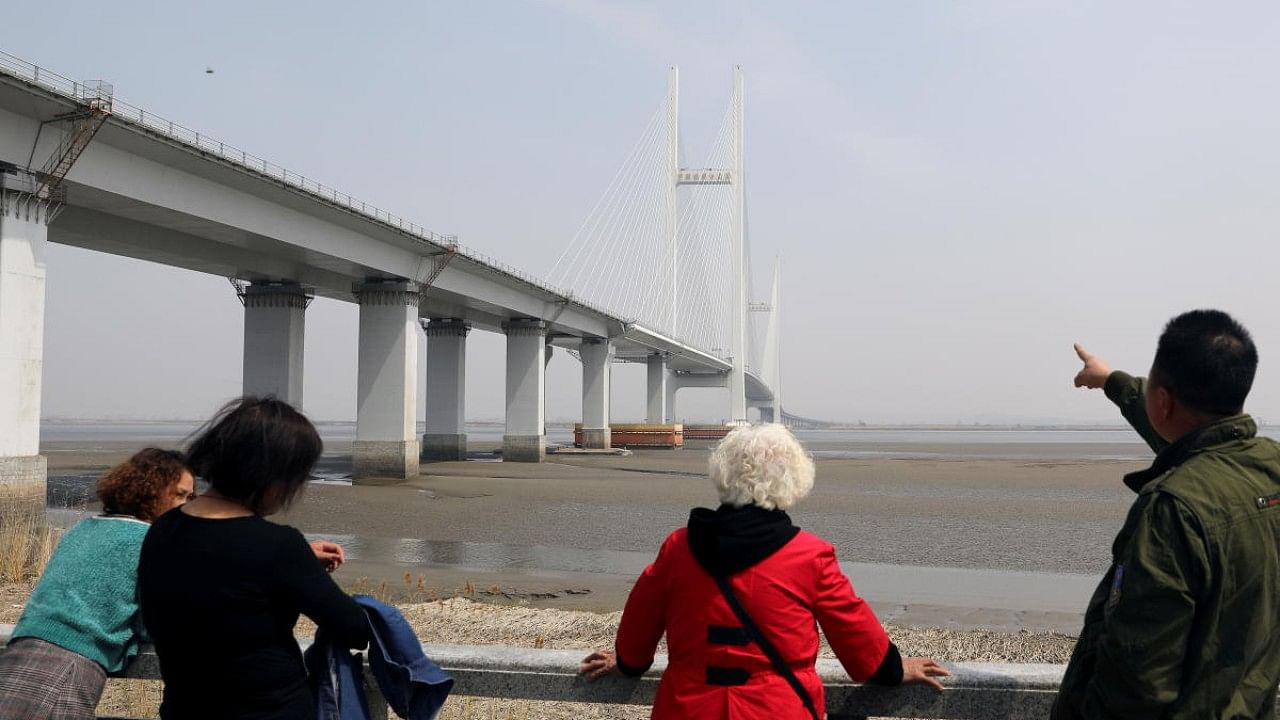 New Yalu River Bridge designed to connect China's Dandong New Zone and North Korea's Sinuiju, in Dandong. Credit: Reuters File Photo