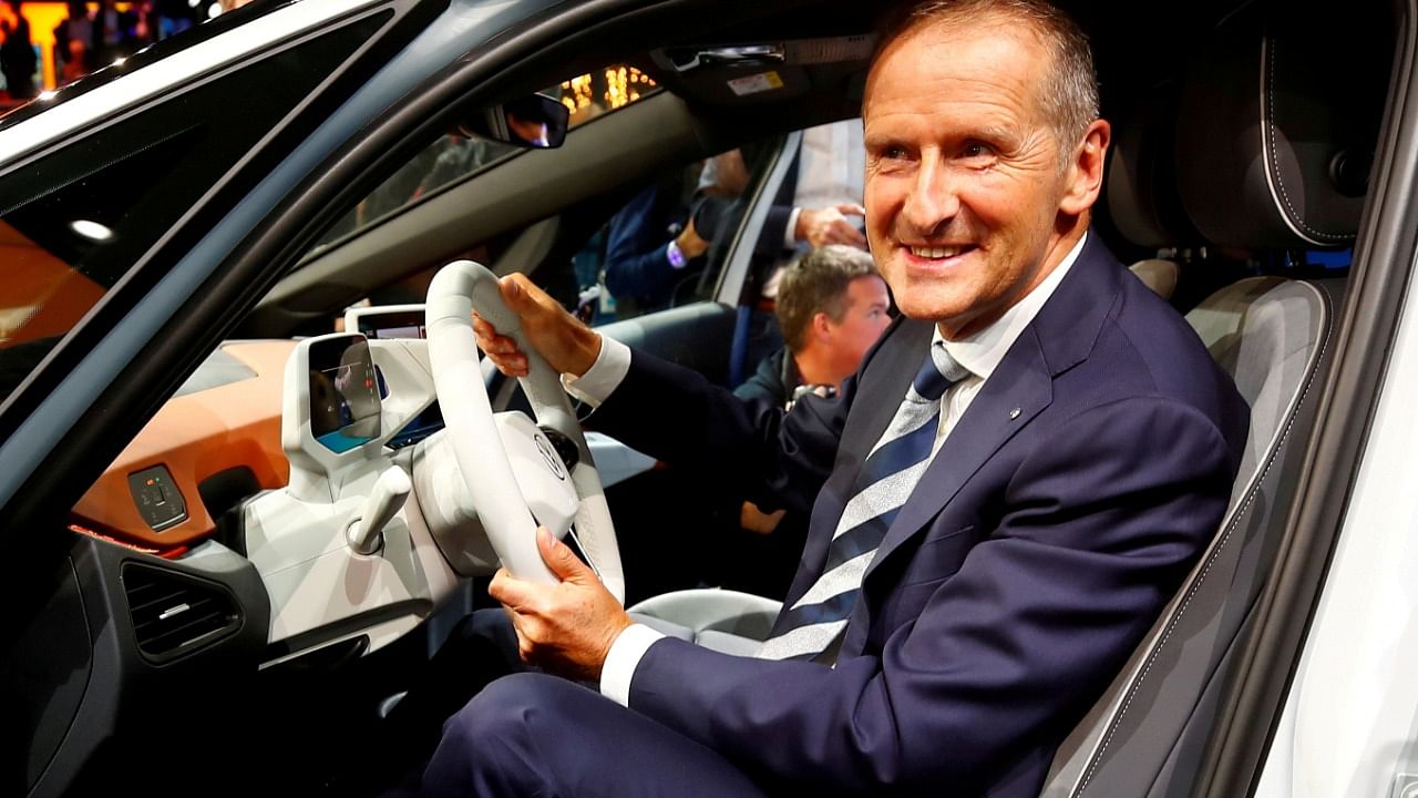 Volkswagen CEO Herbert Diess. Credit: Reuters File Photo