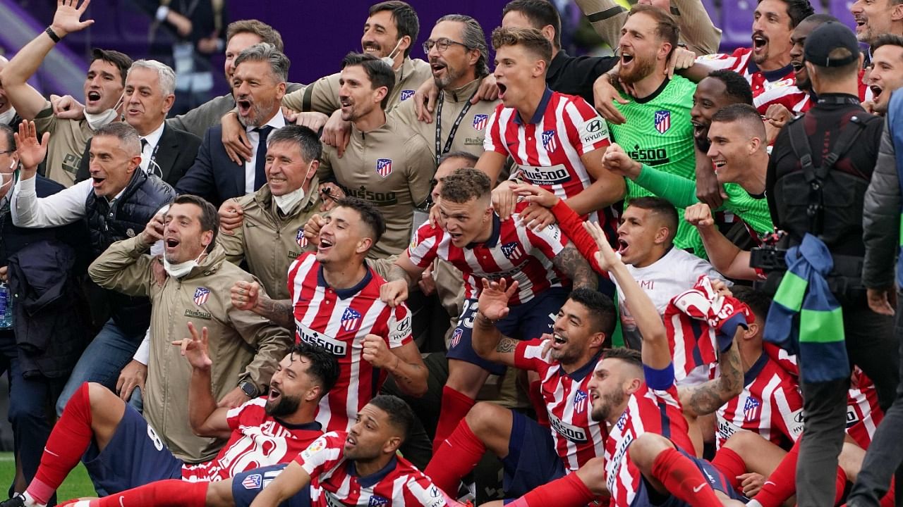 Atlético de Madrid emerged as the La Liga champions in the 2020-21 season. Credit: AFP File Photo