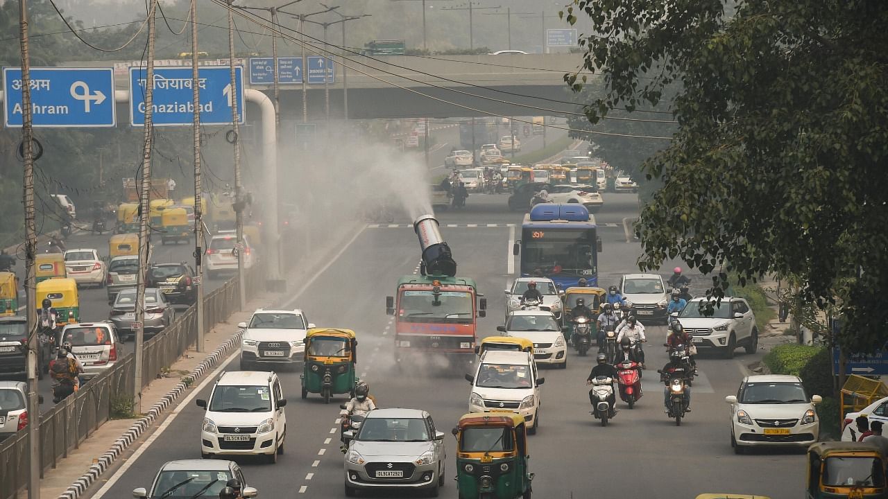 Smog in Delhi post Diwali celebrations. Credit: PTI Photo