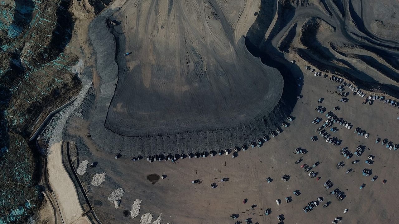 Aerial view of a coal mine in Datong, China's northern Shanxi province. Credit: AFP Photo