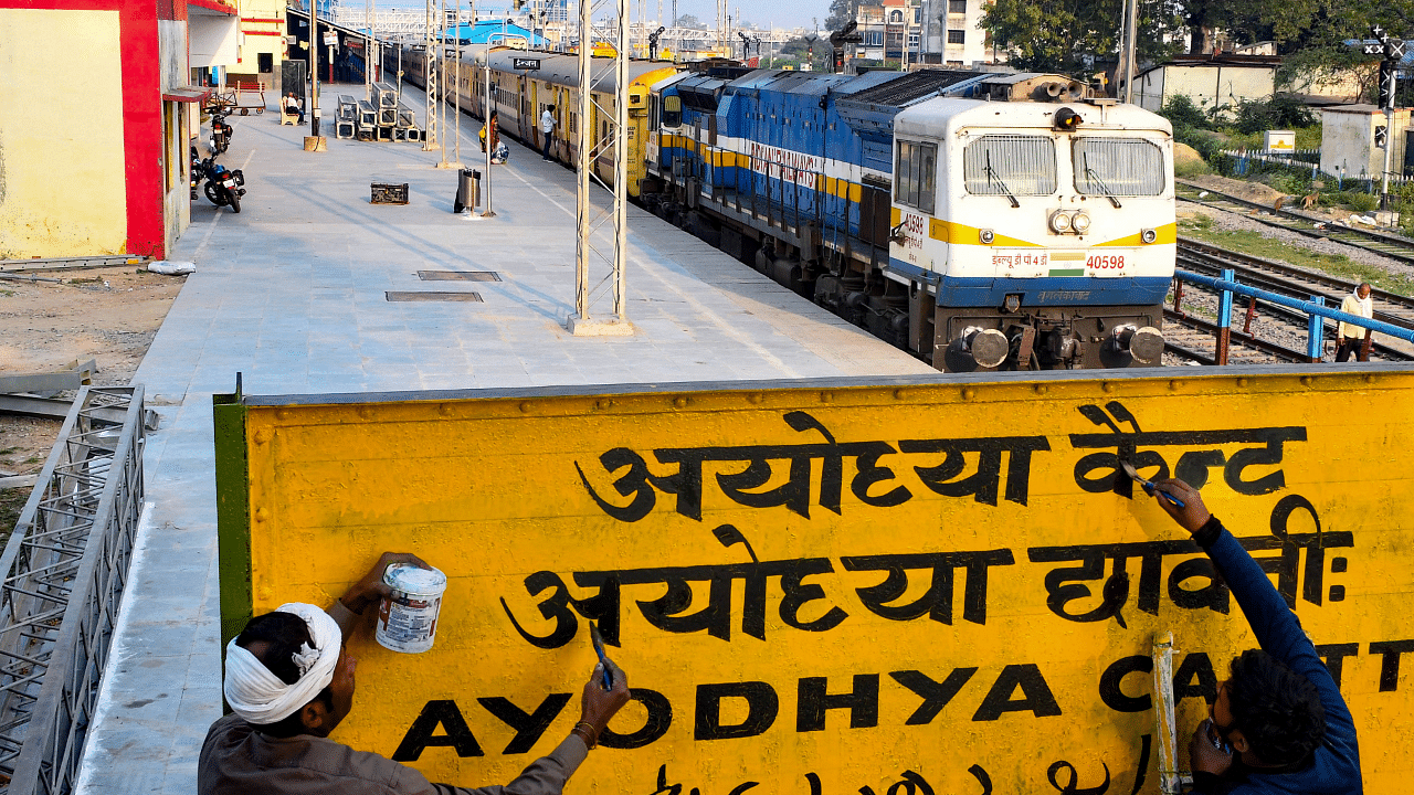 Faizabad Junction railway station renamed to Ayodhya Cantt. Credit: PTI Photo