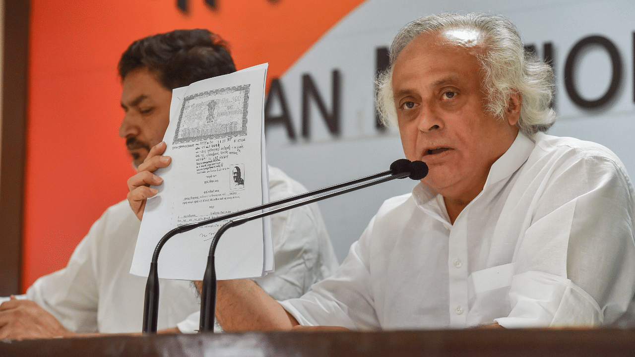 Former Union minister and Congress leader Jairam Ramesh. Credit: PTI Photo