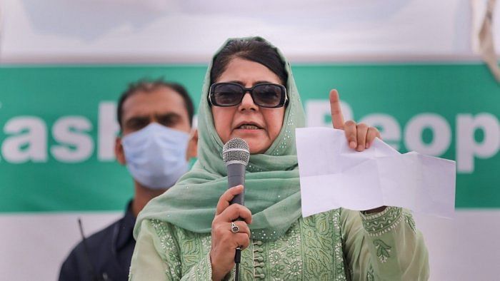President of Peoples Democratic Party Mehbooba Mufti. Credit: PTI File Photo