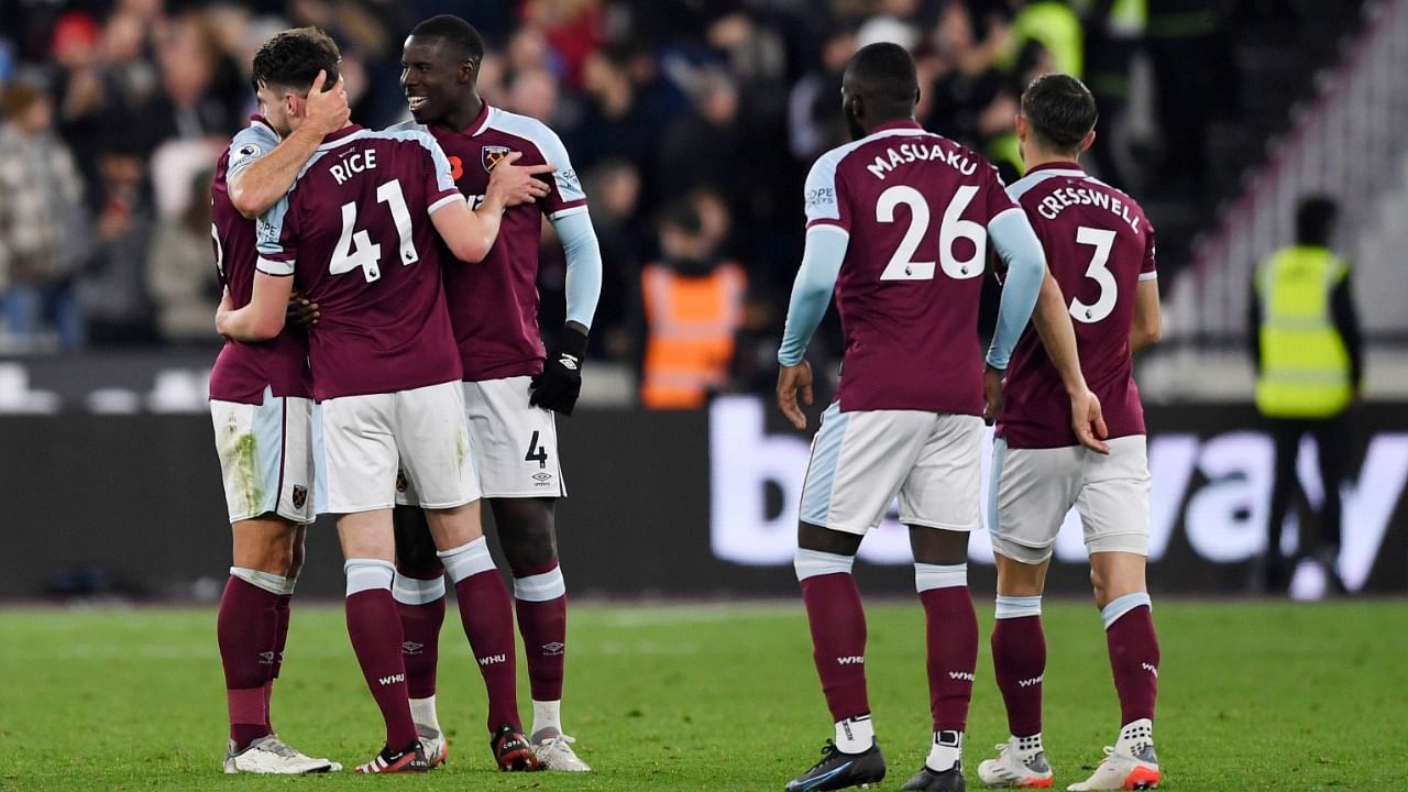 Sunday's victory saw the Hammers grab a top-3 spot behind Chelsea and Manchester City. Credit: Reuters Photo