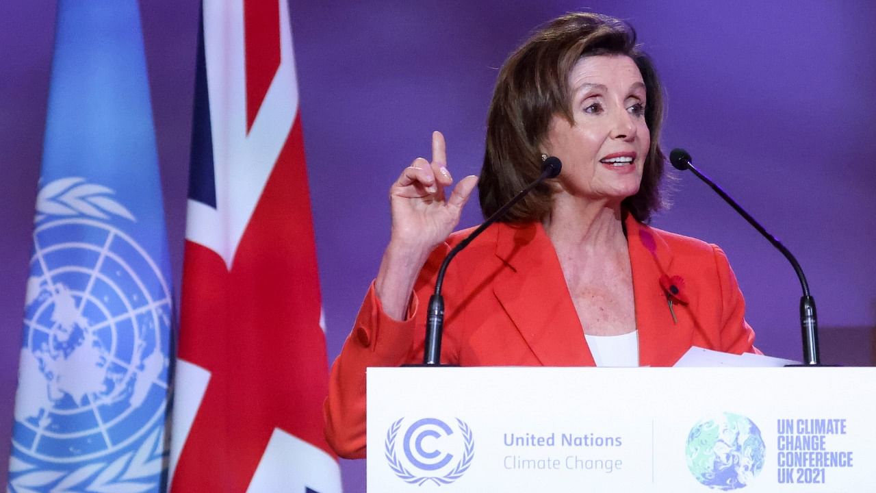 Nancy Pelosi speaks during the UN Climate Change Conference. Credit: Reuters Photo