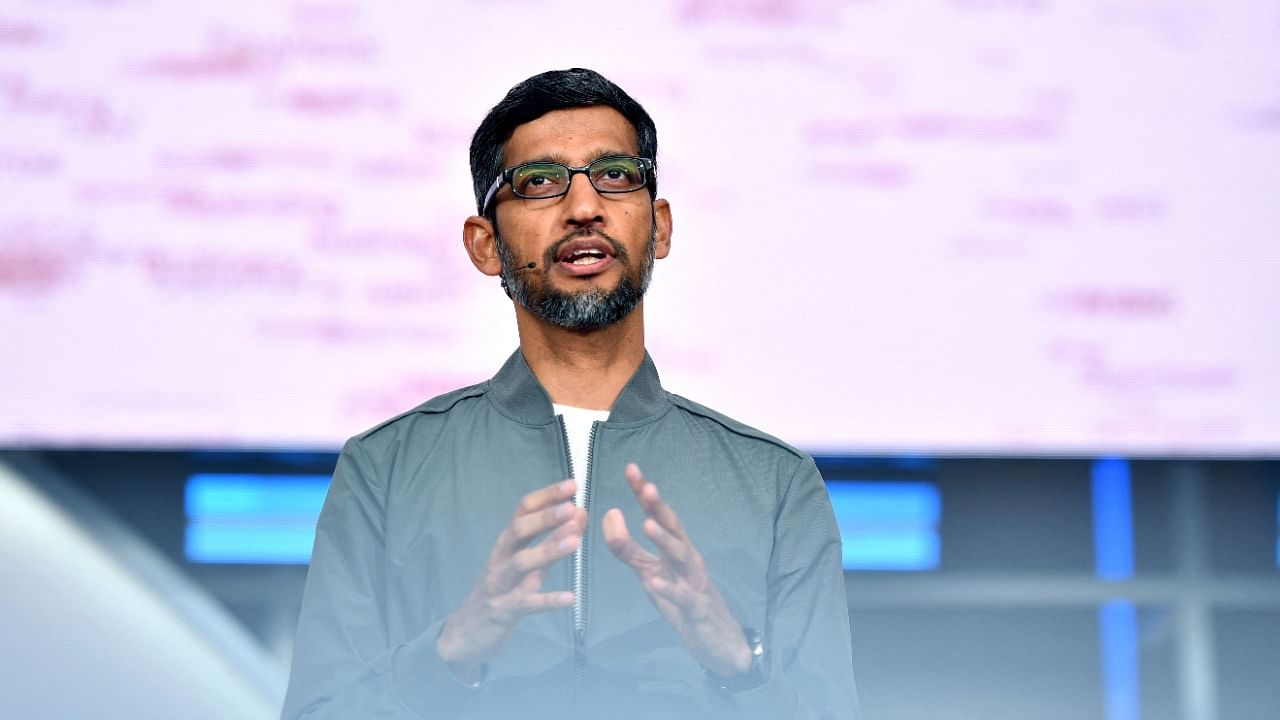 Alphabet CEO Sundar Pichai. Credit: AFP File Photo