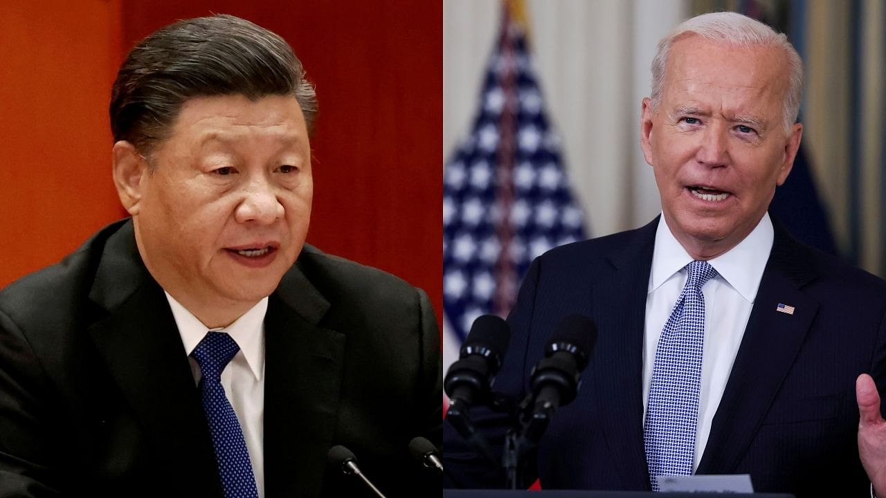 China's Premier Xi Jinping and US President Joe Biden. Credit: Reuters Photos