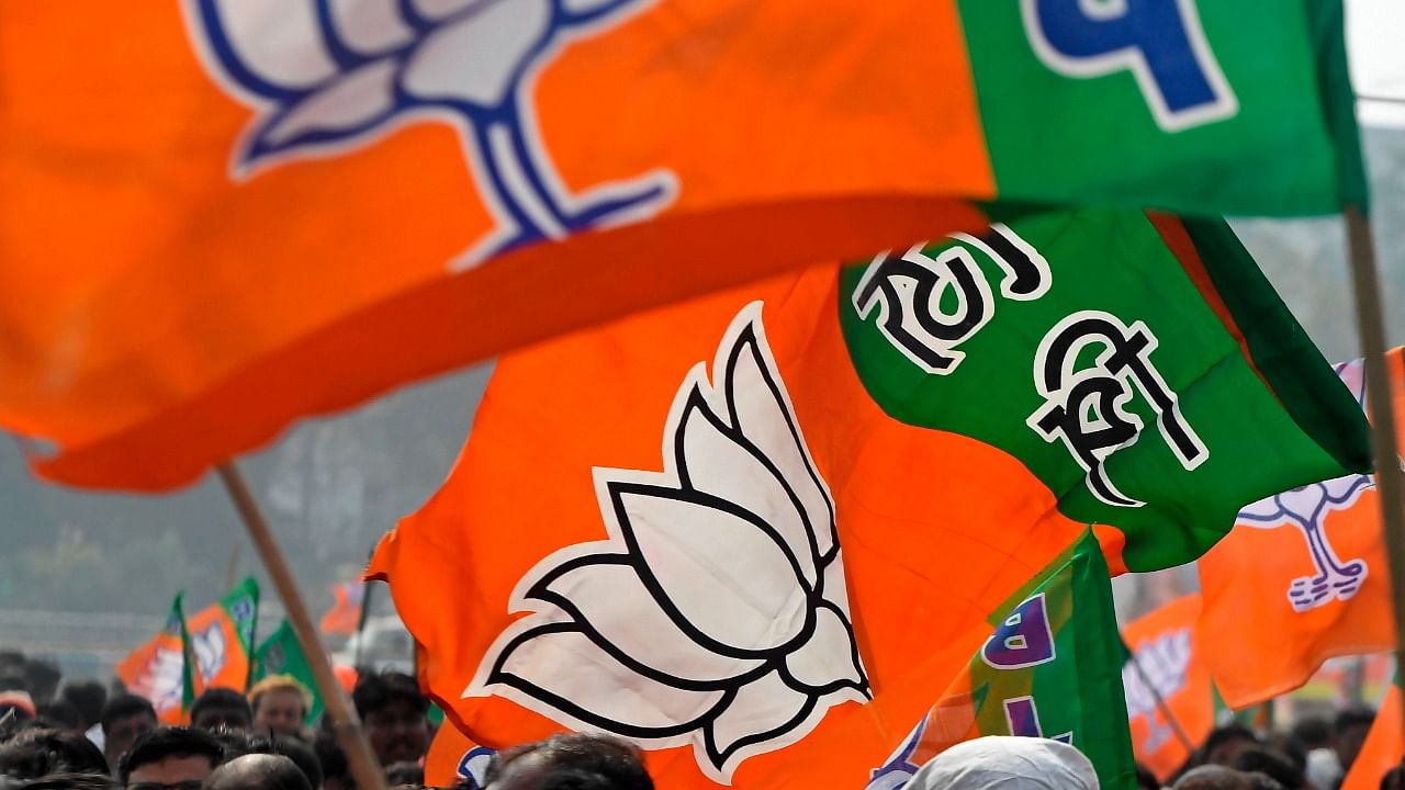 With these victories in the by-elections, the BJP's strength in the 126-member Assam Assembly has increased to 62 and UPPL's to seven. Credit: AFP File Photo