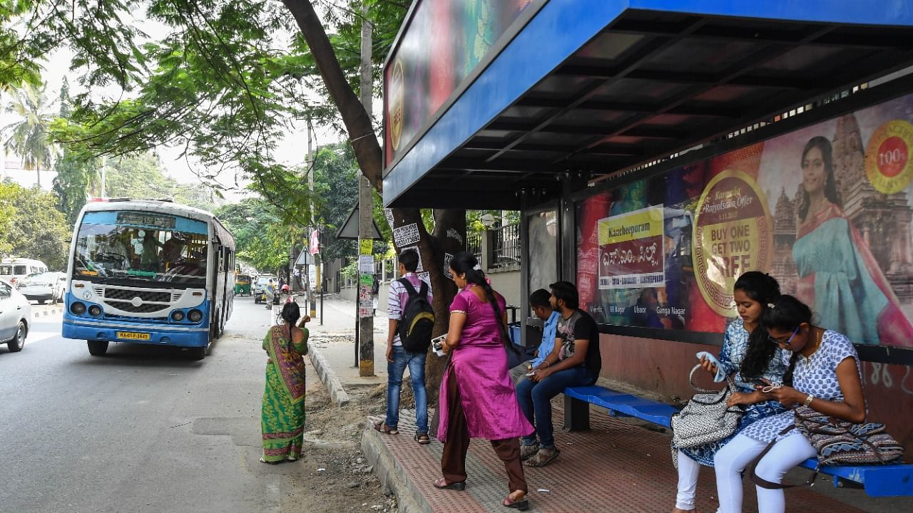The bus stops will benefit passengers of BMTC-run buses besides those using shuttle services. Credit: DH File Photo