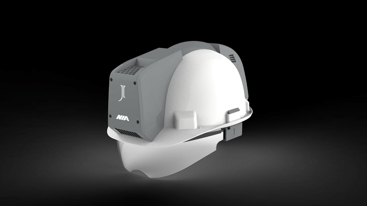 World's first AC helmet. Credit: DH Special arrangement