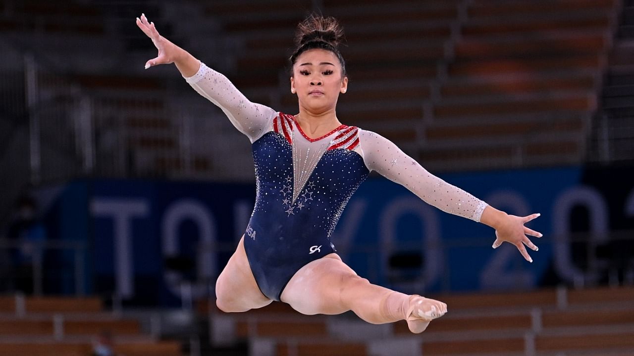 American Olympic gymnastics gold medalist Sunisa Lee. Credit: Reuters Photo