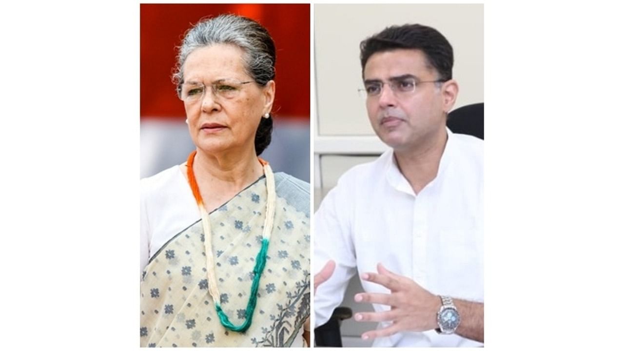 Sachin Pilot meets Sonia Gandhi. Credit: IANS